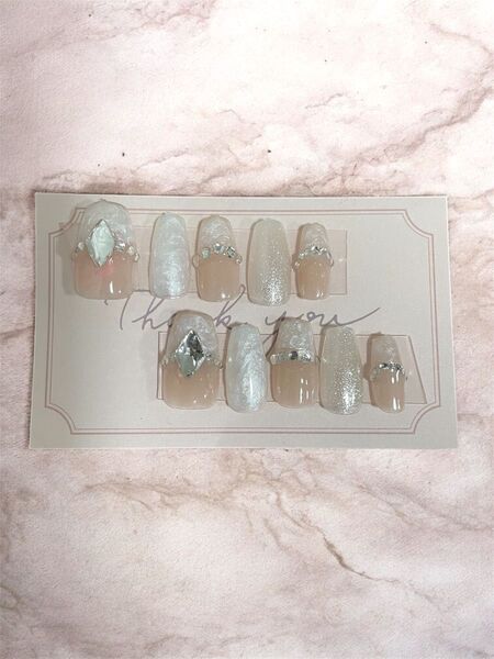 ネイルチップ ジェルネイル ハンドメイド