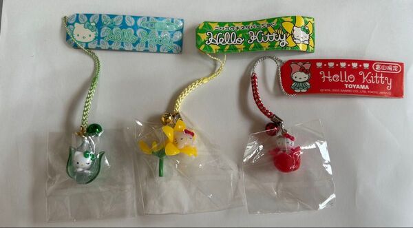 ご当地キティ 根付けストラップ お花シリーズ ハローキティ