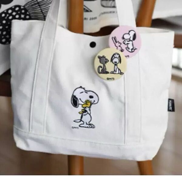 トートバッグ SNOOPY スヌーピー PEANUTS トートバッグ スヌーピー ショルダーバッグ 中型 付録