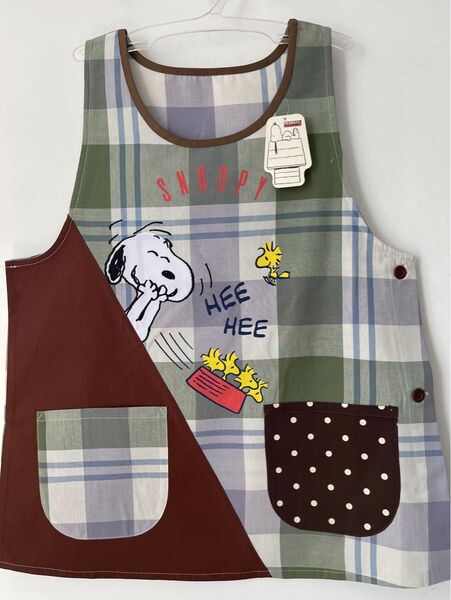 エプロン 保育士 介護士 M-L 保育士エプロン SNOOPY