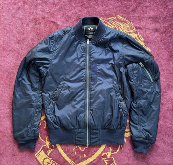 ALPHA INDUSTRIES MA-1ジャケット ネイビー Mサイズ M