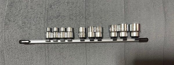 トネ(TONE) ソケットセット(6角・ホルダー付) HS310 差込角9.5mm(3/8") 内容10点