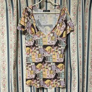  Hysteric Glamour cosme total pattern cut and sewn tops short sleeves T-shirt 