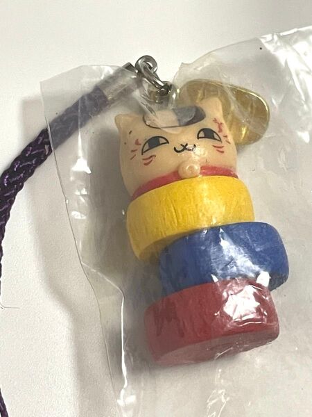 夏目友人帳 ニャンコ先生 だるま落とし 根付 キーホルダー ガチャガチャ カプセルトイ