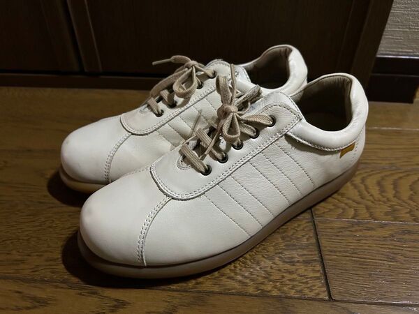 CAMPER Pelotas レザースニーカー アイボリー size39