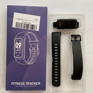 スマートウォッチ フィットネストラッカー ブラック