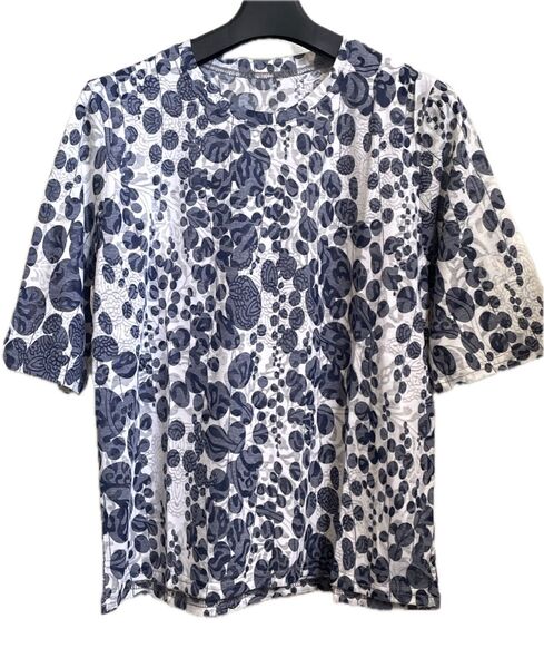 半袖Tシャツ透け感シャツネイビーとホワイト新品タグ付き