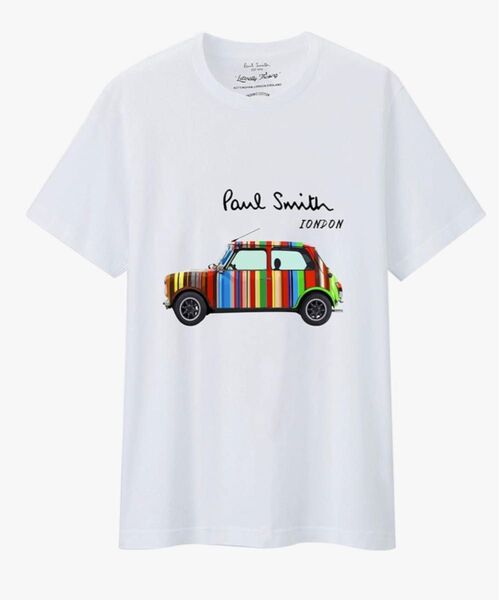 Paul Smith Tシャツ ミニクーパー プリント 白 M