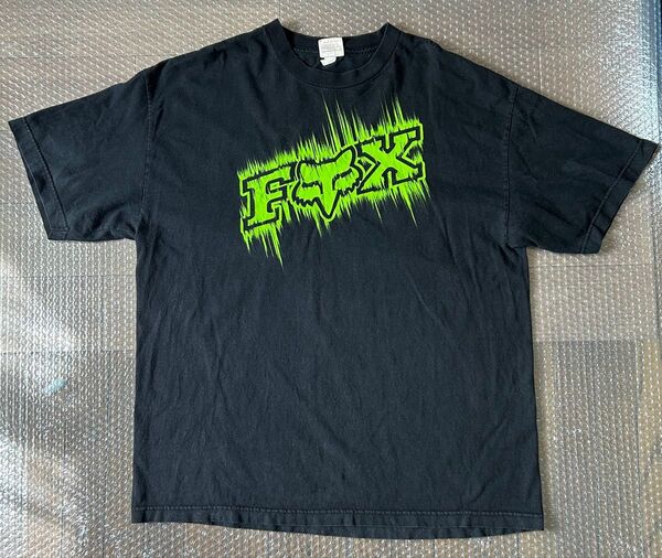 FOX ヴィンテージ 半袖 Tシャツ ブラック メキシコ製 サイズXL