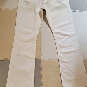 scoopman デニムパンツ ホワイト