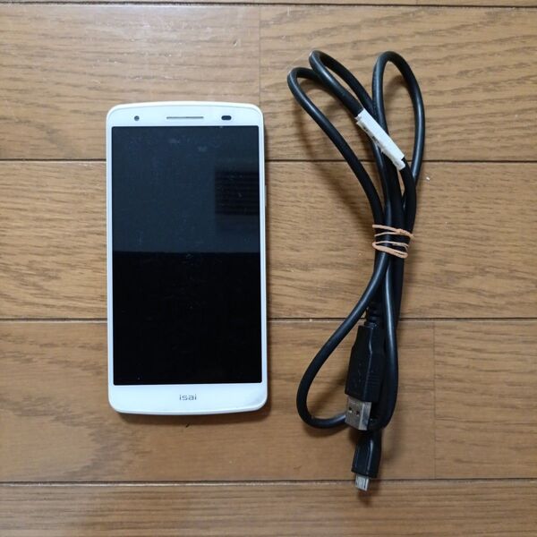 au isai LGL22 ホワイト 充電ケーブル付