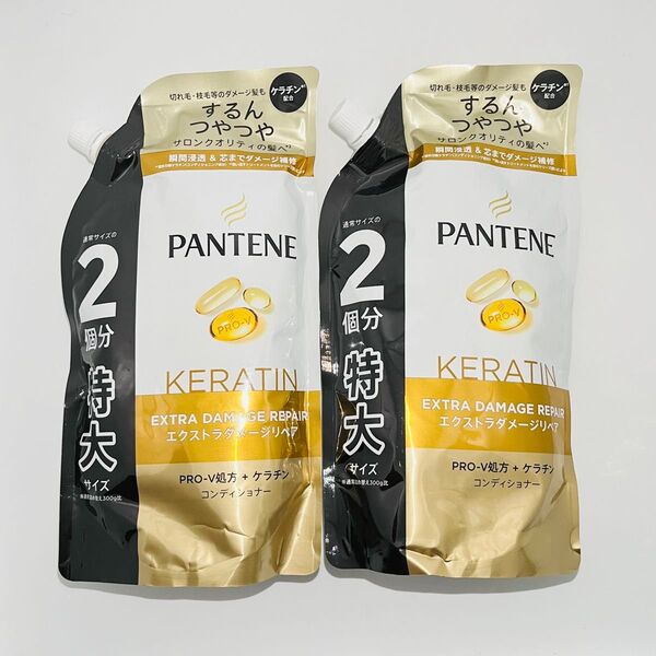 PANTENE パンテーン エクストラダメージリペア 詰め替え 特大サイズ トリートメントinコンディショナー 600g × 2個