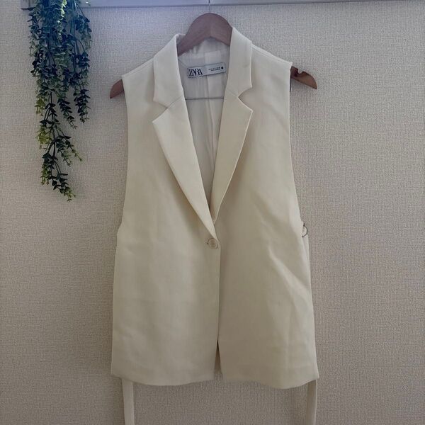 ZARA ベスト ジレ サイドベルト sizeEUR