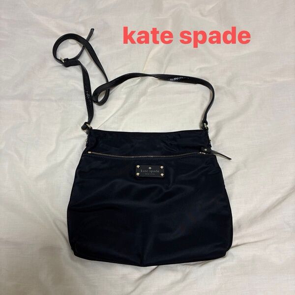 Kate spade ショルダーバッグ ナイロン ブラック