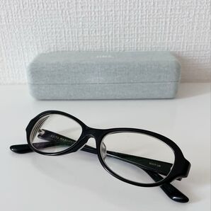 KEITA MARUYAMA ケイタマルヤマ 52□17-138 眼鏡 メガネ ブラックフレーム メガネケース付き