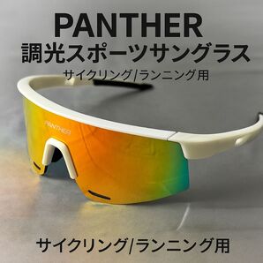 未使用 PANTHER 調光サングラス 交換レンズ付 サイクリング/ランニング用