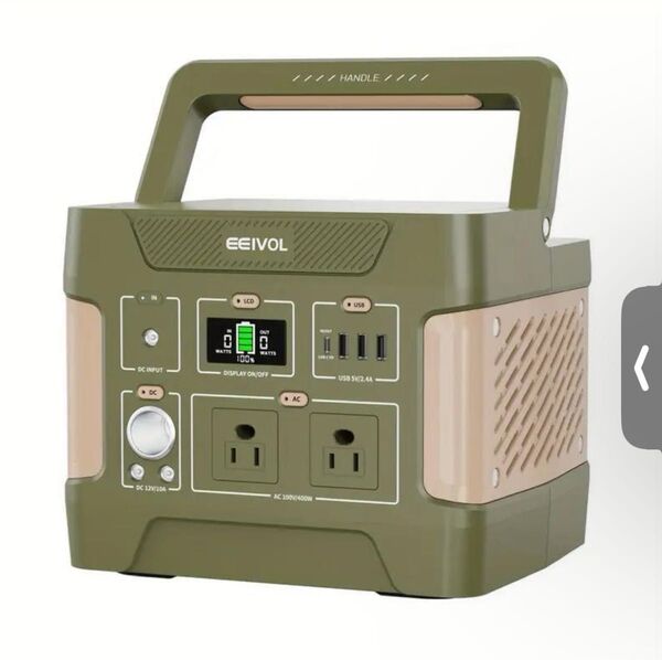 【地震対策必須】新品EEIVOLポータブル電源-355Wh/110938mAh