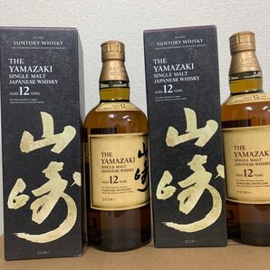 SUNTORY サントリー ウイスキー 山崎12年 シングルモルト 箱付 2本セット箱付き