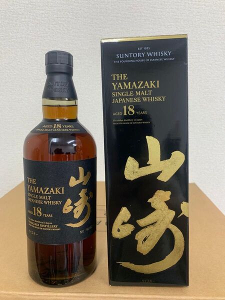 SUNTORY WHISKY サントリーウイスキー 山崎18年 シングルモルト旧ボトル 箱付き