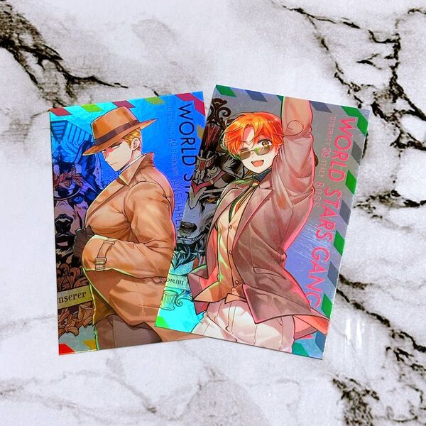ヘタリア World☆Stars Gangsta コミック 特典 イラストカード 新刊 ドイツ イタリア