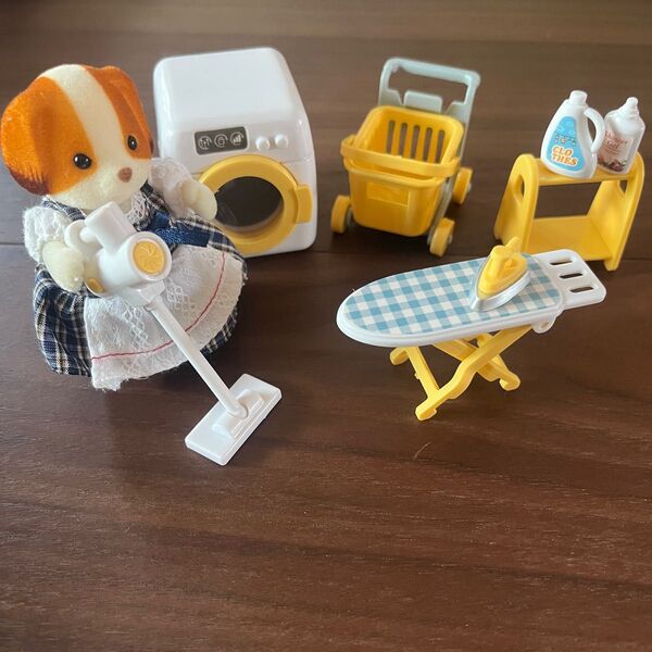 ミニチュア ドールハウス用 小物 ランドリーセット
