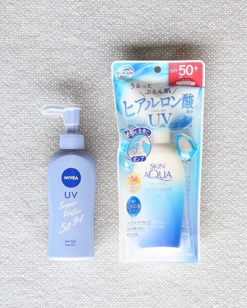 SKIN AQUA スキンアクア スーパーモイスチャージェル 140g ニベアサン プロテクトウォータージェル 140g ポンプ