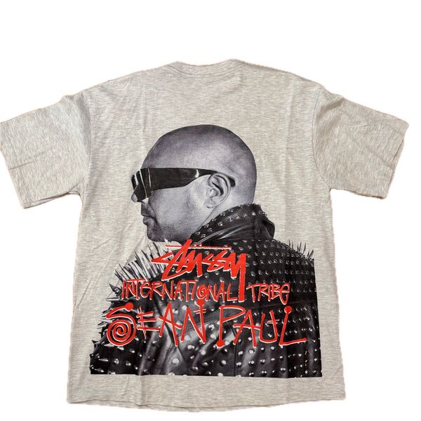 STUSSY Sean Paul コラボTシャツ グレー Lサイズ 古着