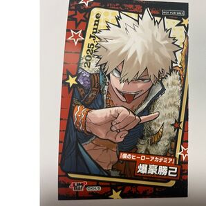ジャンプショップ ヒロアカ ミニブロマイド 爆豪勝己 台紙付き