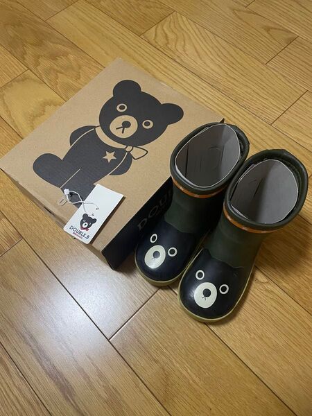 DOUBLE.B キッズ レインブーツ カーキ 16cm 未使用