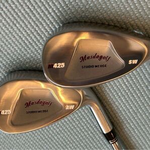 【美品】M425 メッキ仕様 DG120 R300 AW SW 2本セット Masdagolf STUDIO WEDGE
