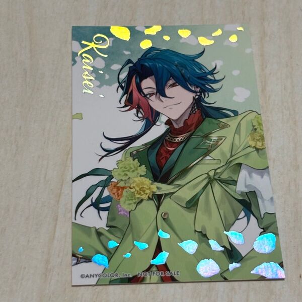 魁星 にじさんじ アニメイトコラボカフェ FlowerFestival 特典チェキ風カード