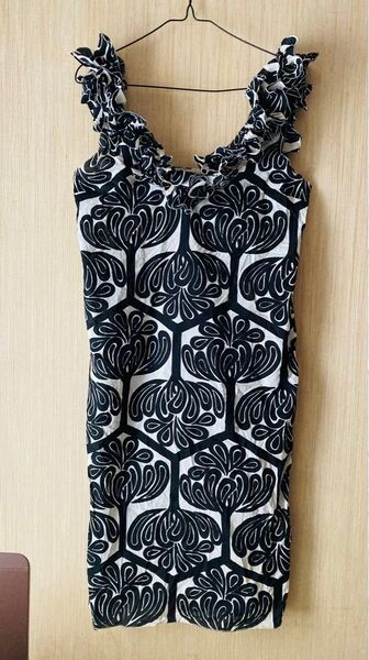 MARNI マルニ コットンワンピース 40 黒白 L スカート カットソー M ブラック