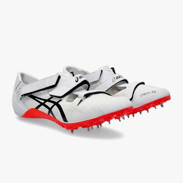 asics アシックス CYBERBLADE 16 短距離用 スパイク ホワイト/ブラック ハードル