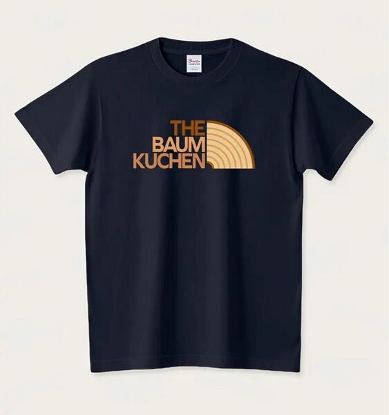 パロディTシャツ 半袖 黒 XL Theバームクーヘン ザ・ノースフェイス ユニーク ペア ユニセックス アウトドア ネタ 人気