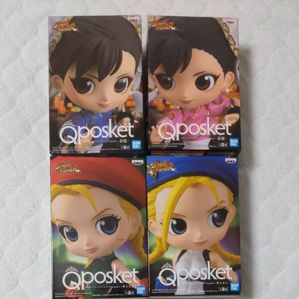 Qposket ストリートファイター フィギュア 春麗 キャミィ 4体セット