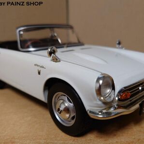 1/18 ホンダS800 ホワイト コンバーチブル ダイキャスト製ミニカー