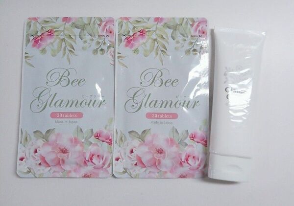 ビーグラマー《30粒 / 2袋》・グラマジェンヌ ジェル状クリーム《80g / 1本》 Bee glamour バストケアクリーム