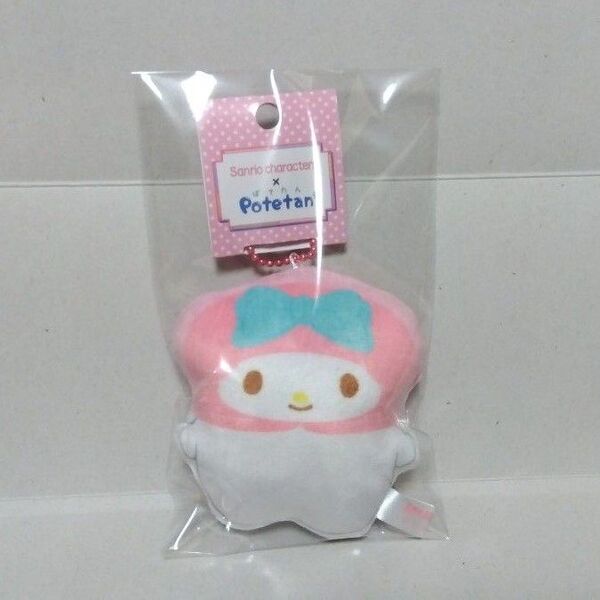サンリオキャラクターズ Potetan ぽてたん マイメロディ マスコット キーホルダー ミニぬいぐるみ マイメロちゃん ピンク