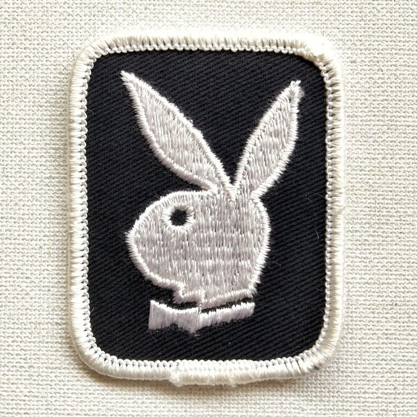 PLAYBOY ワッペン 刺繍 ビンテージ プレイボーイ アメリカ USA バイカー ハーレー バニー アンティーク
