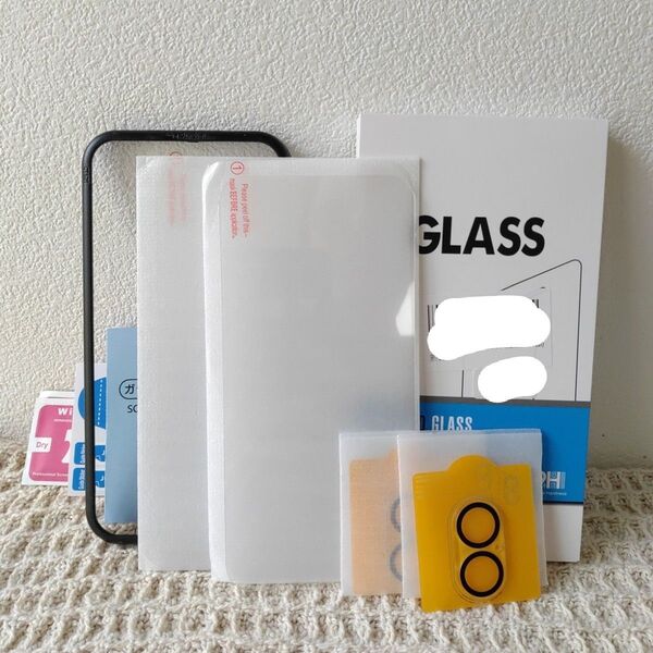 iPhone 16 Plus ガラスフィルム + カメラ保護フィルム 2枚