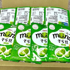 カルビー Calbee miino ミーノ そら豆 ロカボ 28g × 8袋 お菓子詰め合わせ