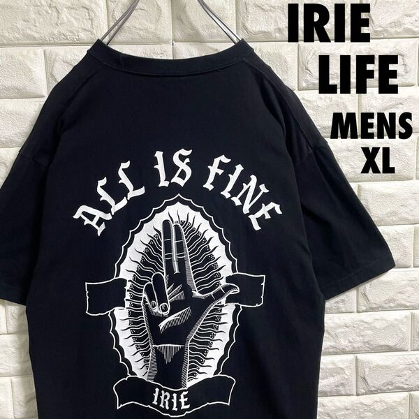 IRIE LIFE アイリーライフ デカロゴ 半袖Tシャツ メンズXLサイズ