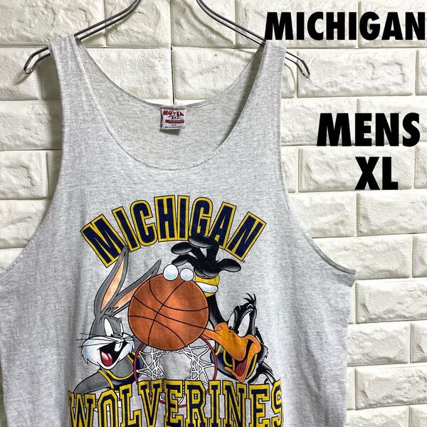90s MICHIGAN ×LOONEY TUNES タンクトップ XLサイズ