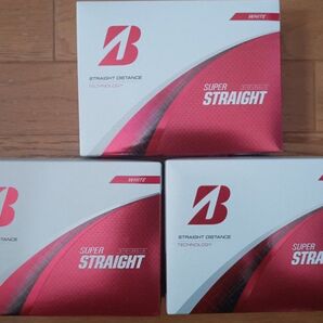 3ダース★ スーパーストレート★ホワイト★ ブリヂストンゴルフ ゴルフボール ボール ブリヂストン