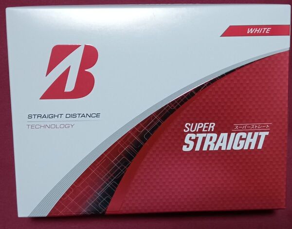 1ダース★ホワイト★ブリジストンゴルフボール スーパーストレート 新品 2025年モデル