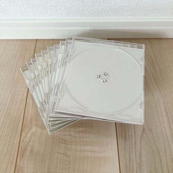 CDケース空 DVDケース空 厚さ5㎜ 10枚 白ケース 空ケース