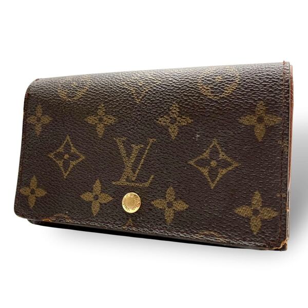 LOUIS VUITTON ルイヴィトン モノグラム ポルトモネビエトレゾール M61730 二つ折り財布 L字ファスナー