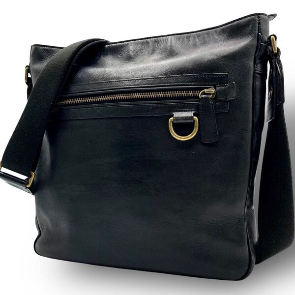 COACH コーチ ブリーカー ショルダーバッグ クロスボディ レザー 本革 ブラック 黒 斜め掛け スクエア 70488
