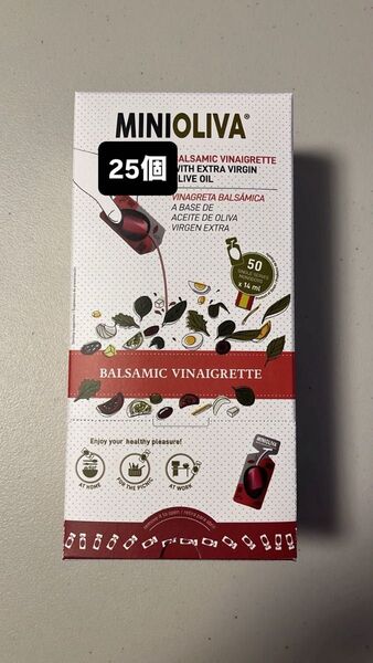 おりがみ付き(2分の1) オリーブオイル MINIOLIVA バルサミコ酢 350ml(14ml×25個) お試し