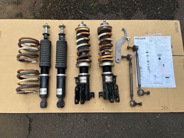 スペーシアカスタム MK53S R2.8〜 HV GS 4WD フルタップ車高調 ファイナルコネクション EAGER ☆交渉可☆